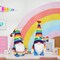Pride Gnome Decorations - 2PCS Pride Rainbow Gnomes Plush Holding Love Flag LGBT Sign for Home Table Tiered Tray Party Decor Supplies Gifts